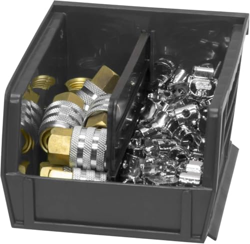 Akro-Mils 30210 AkroBins Plastic Storage Bins, 5"x4"x3", Black, 24-Pack - color: Black