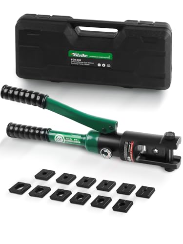 16-Ton Hydraulic Wire Crimper with 13 Pairs of US Dies