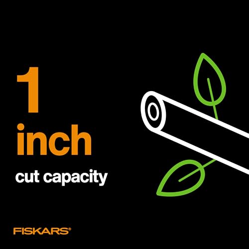 Fiskars Bypass Pruning Shears, 1" Cut Capacity Gardening Scissors, Forged Steel Replaceable Blade, SoftGrip Handle Garden Clippers, Rust Resistant Low Friction Coating for Branches & Stems - style: Forged Pruner