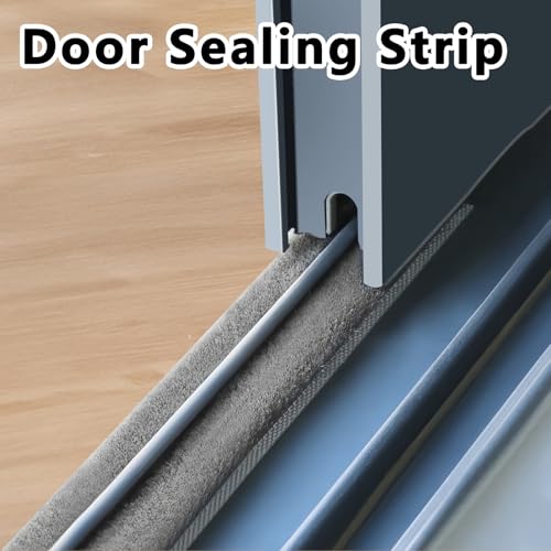 Brush Weather Stripping Door Window Seal,2 Pack 0.9"x 0.4" x33FT - color: Gray, size: 2 Pack 0.9"x 0.4" x33FT