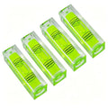 High precision mini level bubble, double line small bubble, three line flat ball household level ruler can be turned 180 degrees (Non-magnetic, 52 * 18 * 15mm（4PCS)) - size: 52*18*15mm（4PCS)