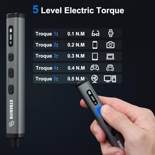 STREBITO 78 IN 1 Mini Electric Screwdriver Set, Cordless Screwdriver Kit