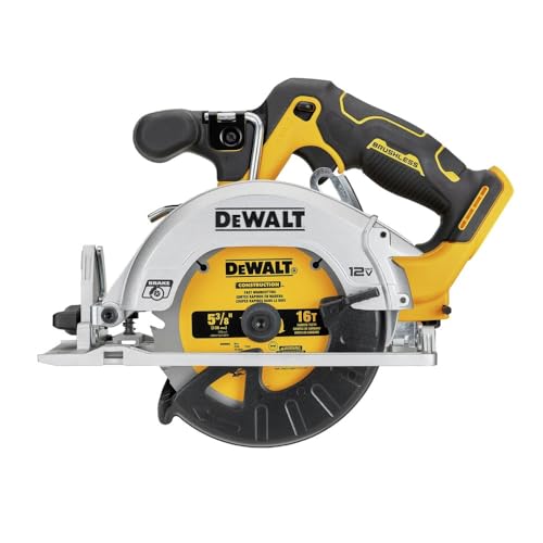 DEWALT XTREME™ 12V MAX BRUSHLESS 5-3/8" CIRCULAR SAW (Tool Only) (DCS512B) - color: Yellow