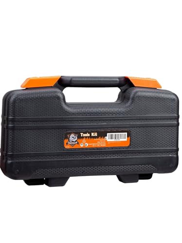 CARTMAN 39-Piece Household Tool Set, Orange Hand Kit With Storage Case - color: Orange