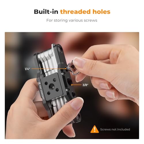 K&F CONCEPT Folding Hex Key Set with Screwdrivers