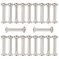 10 Sets Furniture Joint Connector Bolt & Cap Nuts Kits (27mm Sleeve) - size: M5 x 27mm