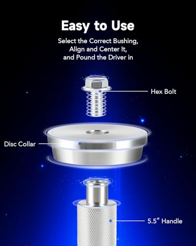 OMT Bearing Press Kit, 10pc Bearing Race and Seal Driver Set - size: 39.5 to 81 mm