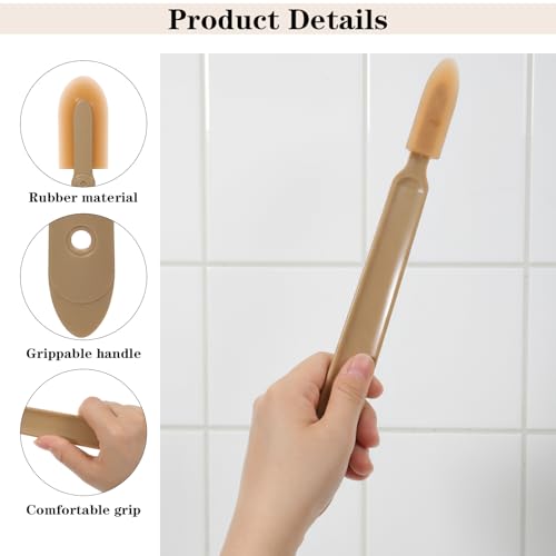 Kifmurase 17Pcs Rubber Caulking Spatulas Tools, Silicone Caulking Finishing Tool Kit, Multifunctional Caulk Remover, Smoothing Spreader Applicator for Floors, Tiles, Walls, Bathrooms (4 Sizes)