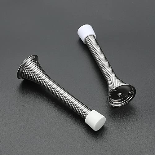 Ravinte Door Stoppers, 12 Pack Satin Nickel Spring Door Stops - color: Satin Nickel