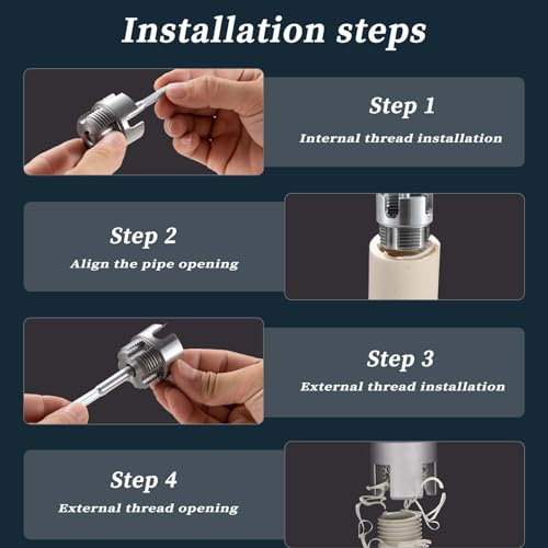 5pcs PVC Pipe Threader Kit with Broken Bolt Extractor Set