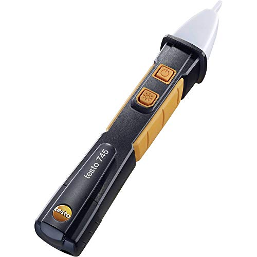 Testo 0590 7450 745 Non Contact Voltage Tester with Built in Flashlight, 1" Height, 1" Width, 6" Length, Black