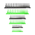 OEMTOOLS 22233 6-Pc SAE & Metric Socket Tray Set for Sizes 1/4", 3/8”, 1/2" - color: Black/Green