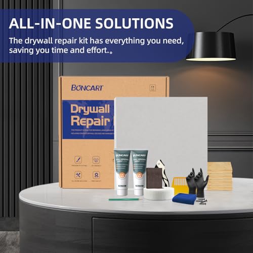Drywall Repair Kit,Drywall Repair Panel 12” x12“,Drywall Patch Kit Large Hole,Sheetrock Repair Kit,Wall Surface Large Hole Fill Quick and Easy Solution - style: 12" Professional Kit
