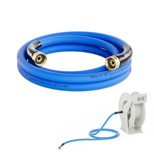 SPECILITE Female to Female Hot/Cold Garden Water Hose 5 ft x 5/8", Blue - color: 5/8" Female to Female Blue, size: 5 FT