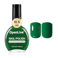 OpenLive 16.5ml Dark Green Nail Polish Large Volume Quick Dry Nail Polish - color: Dark Green