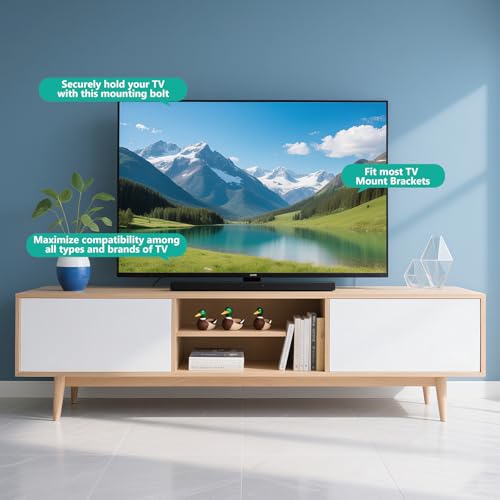 WALI Universal TV Mount Hardware Kit, M4,M5,M6,M8 Screws with Box, Black