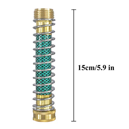 Hourleey Garden Hose Protector, Hose Extension Adapter with Coil Spring, 2 Pack - size: 2 Pack