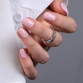 CurvLife Extra Short Square Press On Nails, Nude Whisper Nude, Soft Gel - color: B9 -Nude Whisper