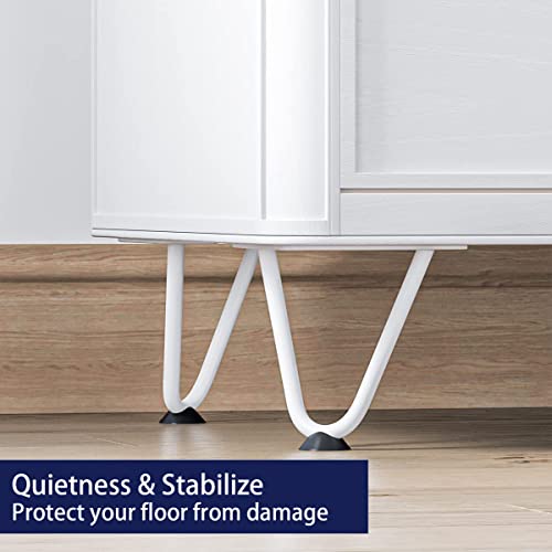 SMARTSTANDARD 4 Inch Heavy Duty Hairpin Furniture Legs, White 4PCS - color: White, size: 4 Inch