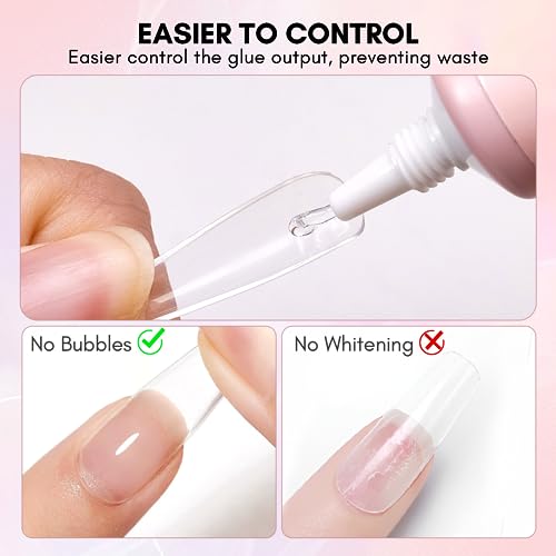 Makartt Gel Nail Glue: Solid Nail Glue for Press On Nails, 15ML 3D Gel UV Lamp Needed, Multifunctional Nails Tools Strong Adhesive Rhinestone Glues Gels for Charms & Gems, Ideal for DIY Home Salon Use - color: Clear Gel Nail Glue