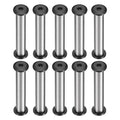 HARFINGTON 10pcs Knife Handle Screws 6 x 35mm M4 Torx Sink Head Stainless Steel Pocket Knife Pivot Pin Folding Knives Bolts Fasteners for Blade Fixing, Black/Silver - size: 6 x 35mm