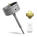 5-1/8" Concrete Hole Saw,130mm Masonry Hole Saw, with 220mm SDS Plus Shank Connecting Rod for Concrete Brick Cement Stone Wall Drilling Home Improvement - size: （5-1/8" 130mm）