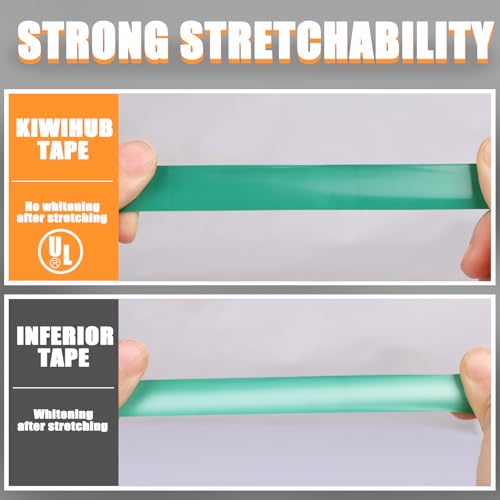Green Electrical Tape, UL Approved, 0.7in x 33ft, 9 Pack - color: Green