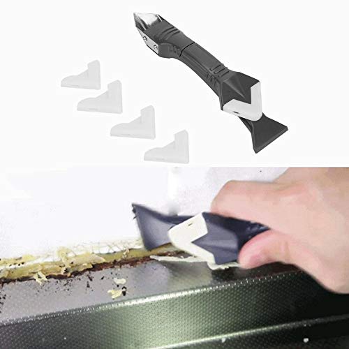 Glass Scraper, Sealant Trowel Angle Grout Caulking Remover Set Hand Caulk Finishing Tools