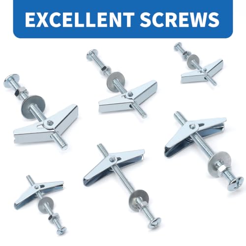 100Pcs 3 Sizes Hollow Wall Anchors for Drywall Ceiling - size: 3 Size 100pcs
