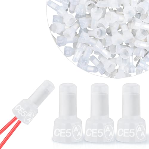 Nilight 300PCS CE5 Closed End Crimp Terminal 12-10 Gauge Nylon Insulated - color: 300PCS 12-10# Terminals