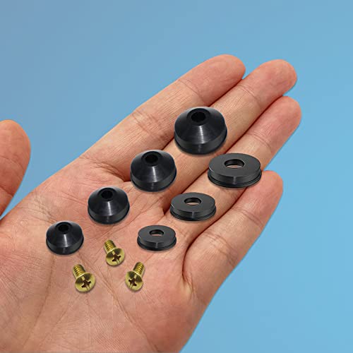ZDBB 258 Pcs 2-in-1 Spigot Washer & Hose Gasket Kit for Assorted Outdoor Faucet Garden Hose Valve Stem Worn Out Plumber Outside Faucet Bib Shower Gasket Repair Set - size: 258 PCS