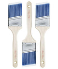 Bates- Paint Brushes, 2.5-Inch, 3 Pack, Treated Wood Handle, Angle Brushes for Wall and Furniture - color: Wood Handle Angle, size: 3 Pack, 2.5"
