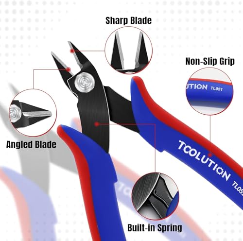 3-Piece Electrician's Pliers Set Professional Wire Stripping Tool - color: Flush Cutter+needle Nose+wire Stripper