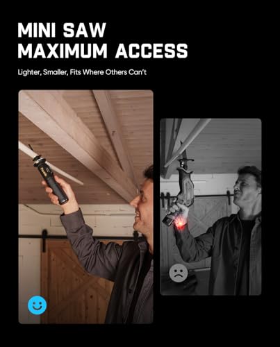 Fanttik R11 Pro Brushless Cordless Mini Reciprocating Saw & Fanttik Y10 Pro 7.2V Cordless Pruning Shears with Brushless Motor
