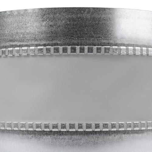 Repa Market 10" Inch Flexible Male Fit Duct Connector – Galvanized Steel Round Pipe Extender for Spiral Ducts – Vibration & Noise Reduction Coupler for HVAC Systems, Exhaust and Dryer Vent Connections - size: 10" Inch