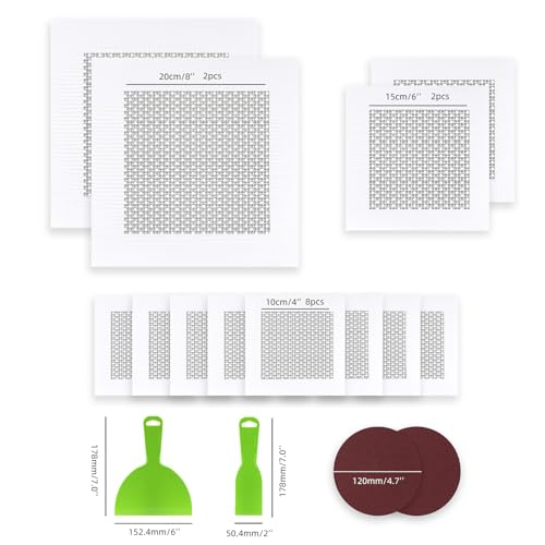 GALAXYFIBER Drywall Repair Kit, 16 Pieces, 4-6-8 inch Drywall Patch kit, Wall Repair Patch kit, Wall Patch Repair kit, Drywall Hole Patch, Drywall Patch kit, Wall Hole Repair kit, Drywall Patch Hole.