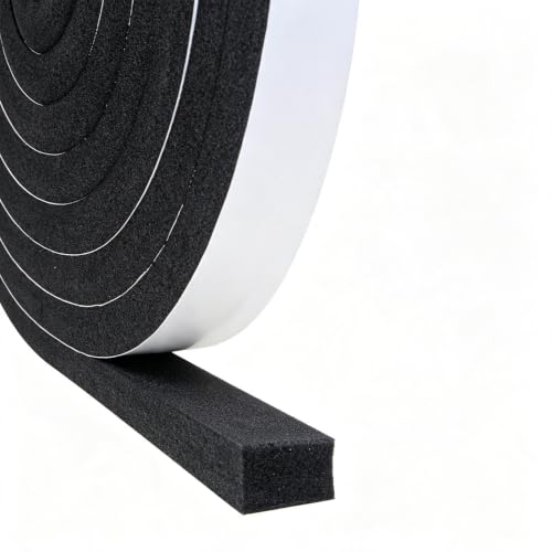 DGSL Foam Weather Stripping, 1" x3/4", 16.5Ft Door Window Seal Tape - size: 1In x 3/4In x 16.5Ft