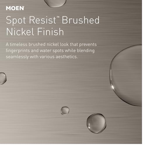 Moen Engage Spot Resist Brushed Nickel Six-Function 5.5-Inch Removable Handheld Showerhead with Magnetic Docking System, 26112SRN - color: Spot Resist Brushed Nickel, size: 5.5-Inch