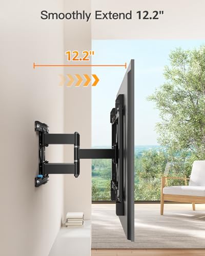 ELIVED Ultra Slim TV Mount for 37-90" TVs, Max VESA 600x400, 132 lbs. - size: Motion: 37-90" TV