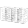 caktraie 4-Pack 22-Drawer Acrylic Storage & Makeup Organizer for Desk - size: 22 Drawers