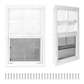 2 Pack Shed Windows, Chicken Coop Windows, 24" x 36" White - color: White, size: 24" x 36"