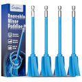Suzzam Silicone Resin Mixer Paddles, 4Pcs Epoxy Mixer for Drill