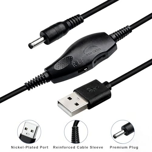 Electric Nail Drill Cord Replacement, USB Charger Power Cable ,Universal Charger Cord for Most Electric Nail Drill