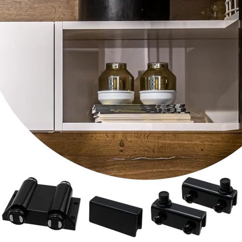 Antrader Pivot Hinge+Double Head Magnetic Catch+Clamp for 5-6mm Glass Door