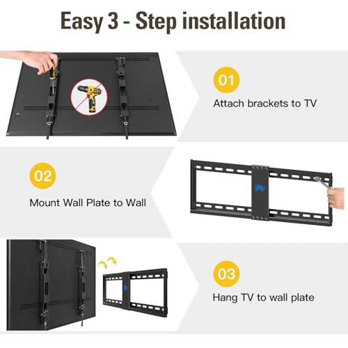Mounting Dream Tilt TV Wall Mount for 42-70 Inch TVs, Tilt Up to 20 Degrees - size: For 42"-70" TV