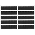 HARFINGTON 10pcs Screwdriver Bit Holder Organizer 82x9.5x16mm 10 Holes Hex Drill Plastic Storage Case for Any 1/4" Metal Driver Bits - style: 10 Holes