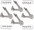 [4-Pack] Heavy Duty Lid Stay Hinges QBOSO Folding Lid Support Hinge,Perfect for Cabinet,Closet,Wardrobe or Toy Box 110 Degree Heavy Duty Style - color: Ferrari 4pcs