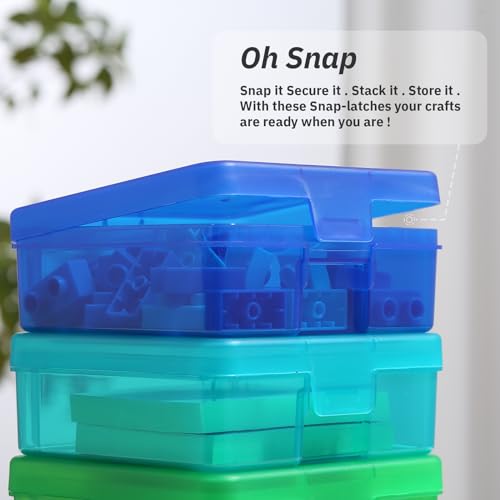novelinks Plastic Small Storage Containers for Organizing, Mini Tote Box - color: 18 Pack Small -Color