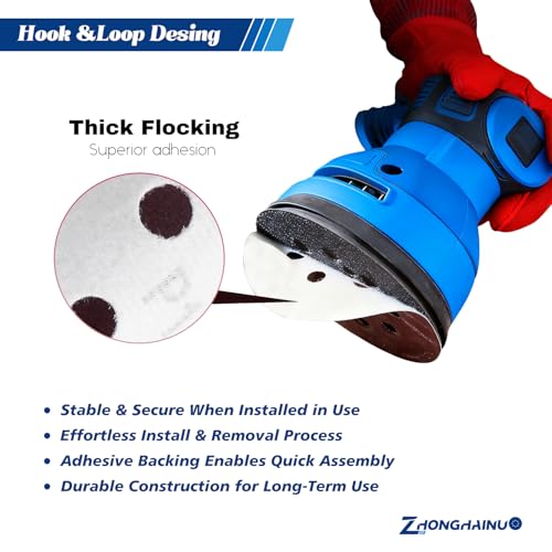 200Pcs 5 Inch Sanding Discs Hook and Loop Orbital Sander Pads 40-1000 Grit - style: Mix Grit 200Pcs