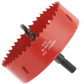 4-1/4 in. Bi-Metal Hole Saw Drill Bit - General Purpose Saw for Wood, Plywood, Cornhole, Ceiling, and Drywall - Includes Arbor & Pilot Bit - size: 4-1/4"(108mm)